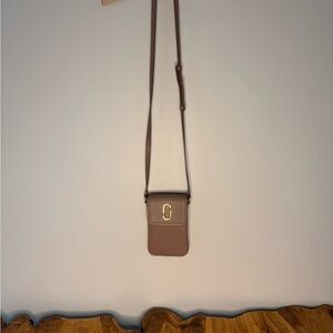 Marc Jacobs Brown Leather Phone Crossbody